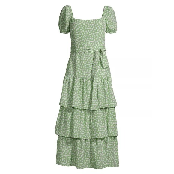 LIKELY Lottie Short Sleeve Floral Sage Dress - NWT - Size 2 - Picture 6 of 6